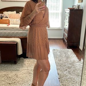 Listicle Ruffle Sleeve Boutique Dress - Size M